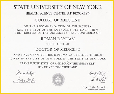 medical school diploma