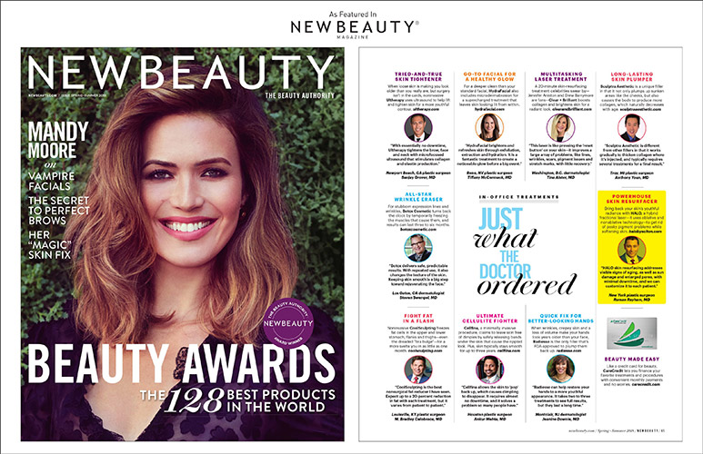 new beauty magazine spread
